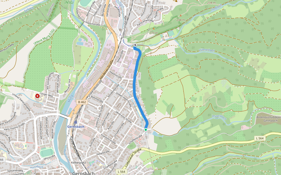 Haus Metsko - Parkplatz Laufbachtal
