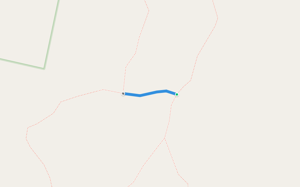 Connector Trail walking route map in Granby