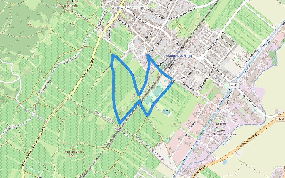 tut gut Schritteweg walking route map in Gumpoldskirchen