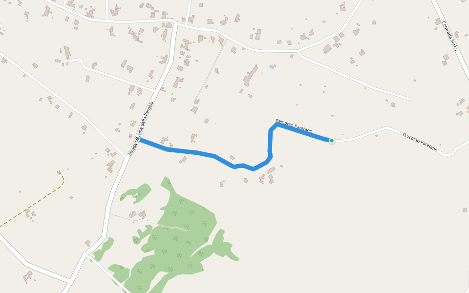 Percorso Paretano walking route map in Monopoli