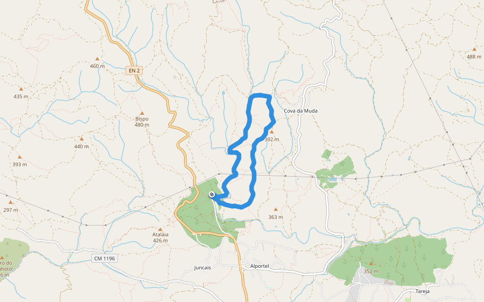 Parque da Fonte Férrea - Percurso 2 Pequeno walking route map in Loulé