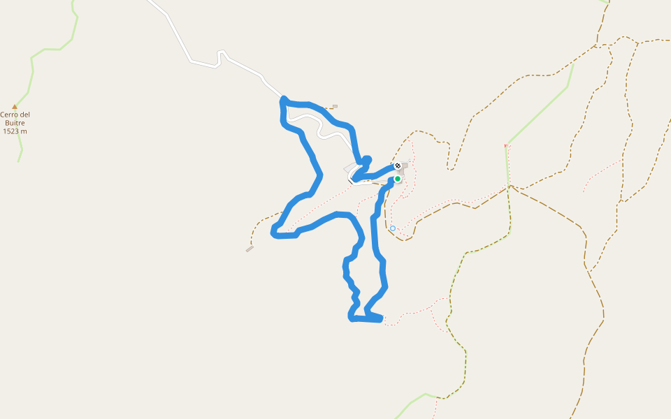 Cortijo de Casimiro walking route map in Baza