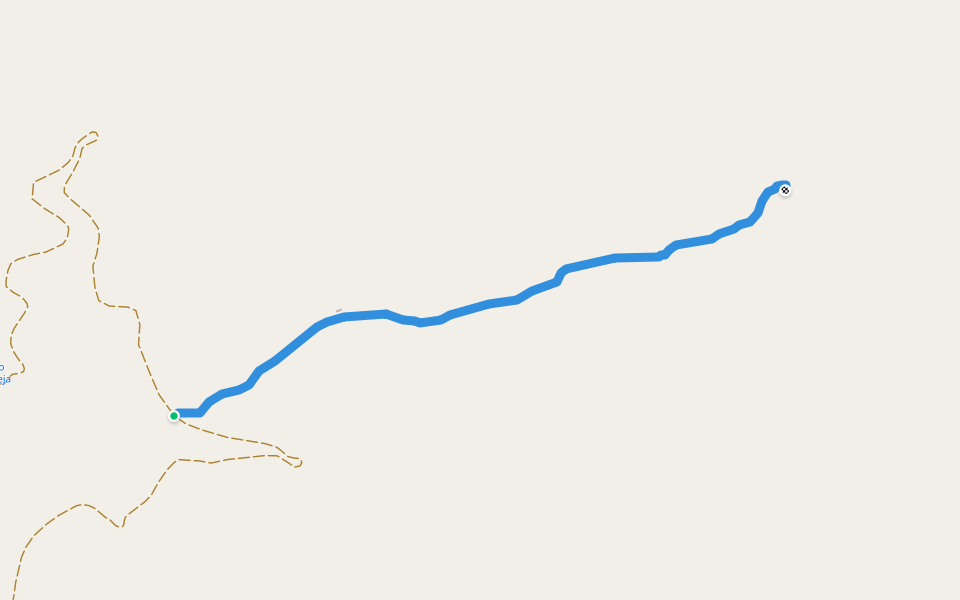 Los Neveros walking route map in Gor