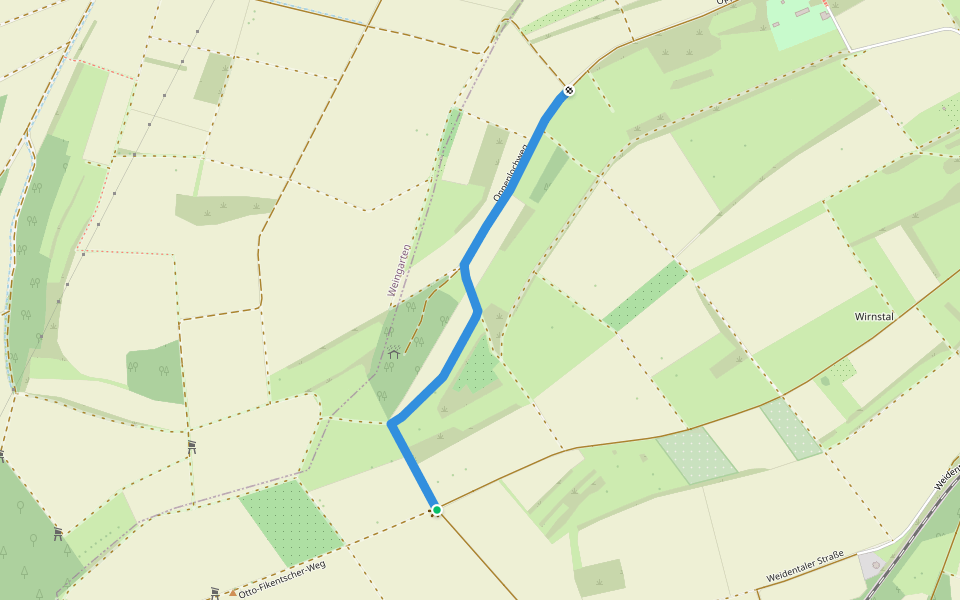 Heuberg - ... walking route map in Walzbachtal
