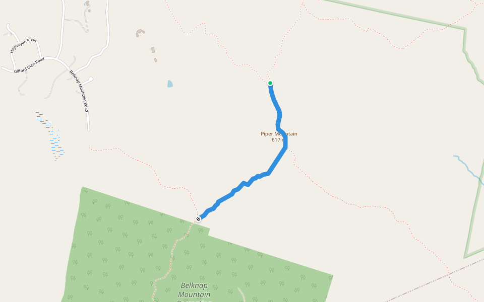 PiperWhiteface Link Walking And Running Trail Gilford, New Hampshire