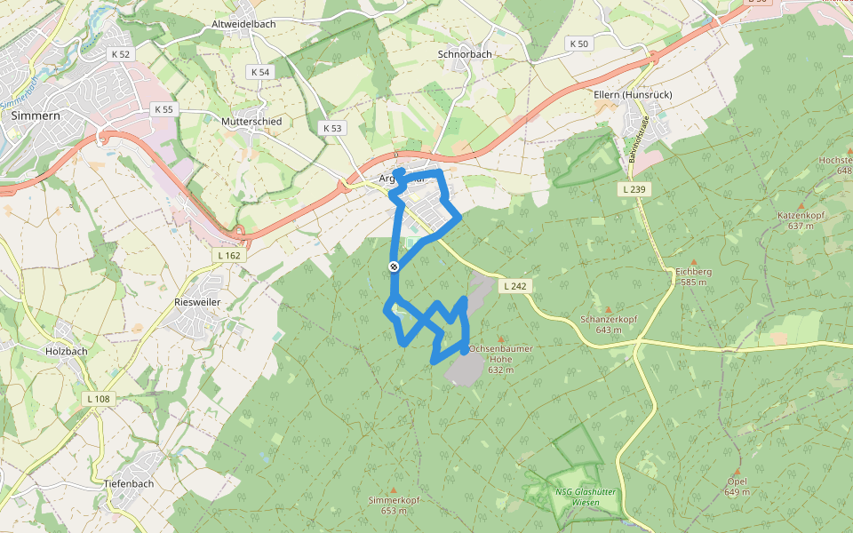 DVV Geo-ErlebnisPfad Waldsee 10 walking route map in Argenthal