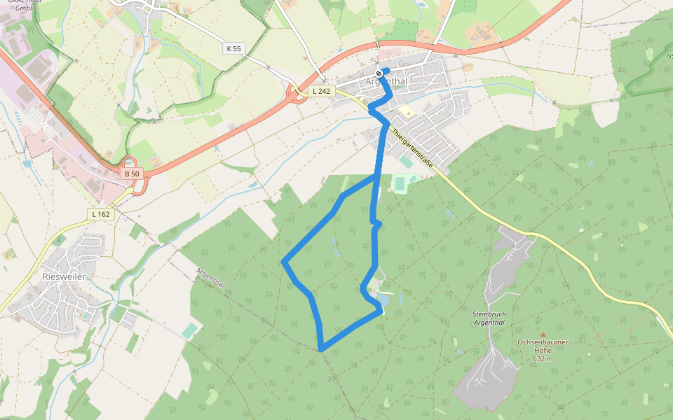DVV Geo-ErlebnisPfad Waldsee 6 walking route map in Argenthal