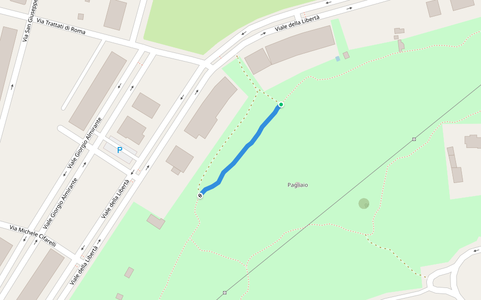 610_4 walking route map in Molfetta
