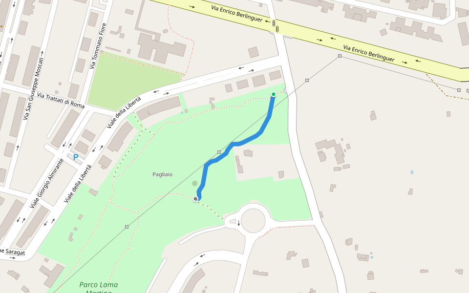 611_1 walking route map in Molfetta
