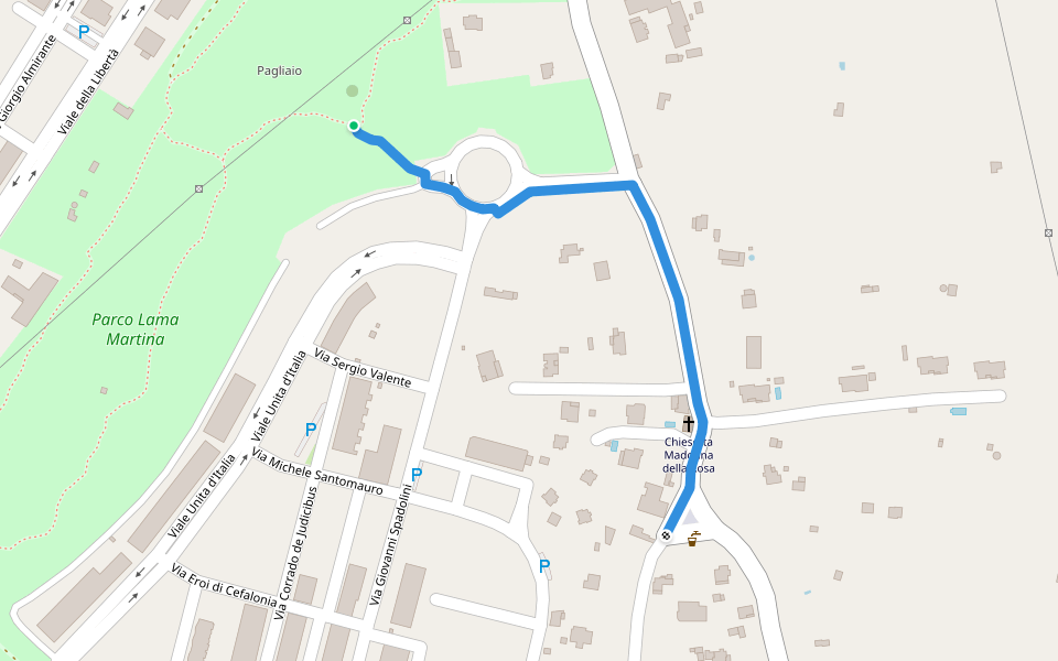 612_1 walking route map in Molfetta