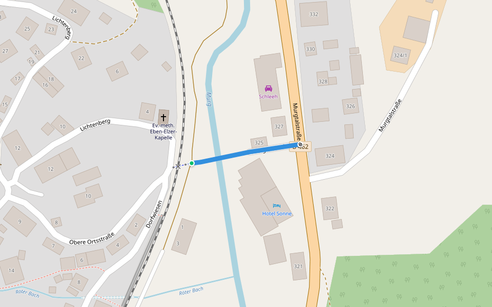 Haltepunkt Röt - Röt Murgtalstraße