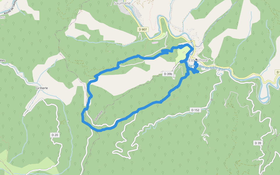 Le Soult walking route map in L'Estréchure