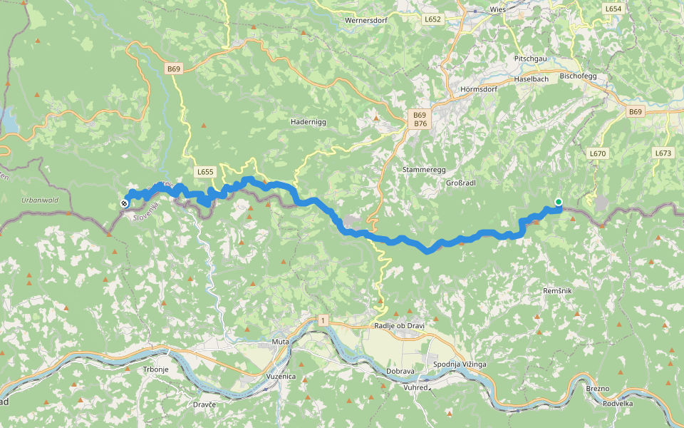 Südalpenweg 03 - Etappe 5 walking route map in Pongratzen
