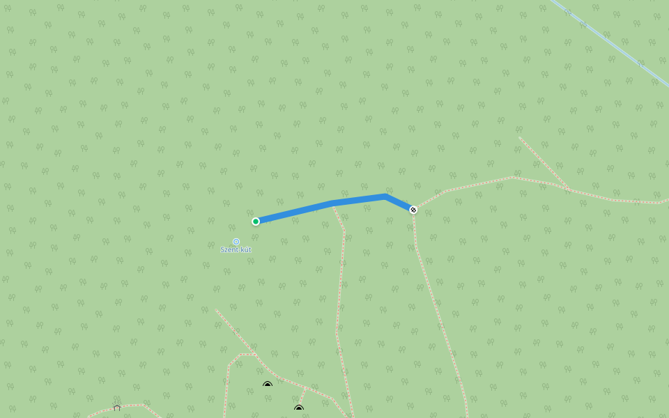 K● Szent-kút walking route map in Velem