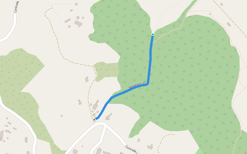 SIC Murgia dei Trulli - Sentiero n. 01 walking route map in Santa Teresa