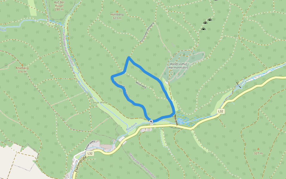 Dr.-Hans-Wagner-Waldlehrpfad walking route map in Haselbach