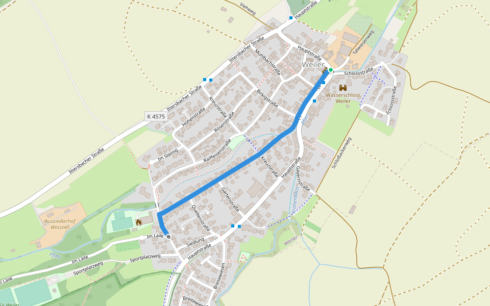 Weiler Altes Rathaus - Weiler Im Laile walking route map in Keltern