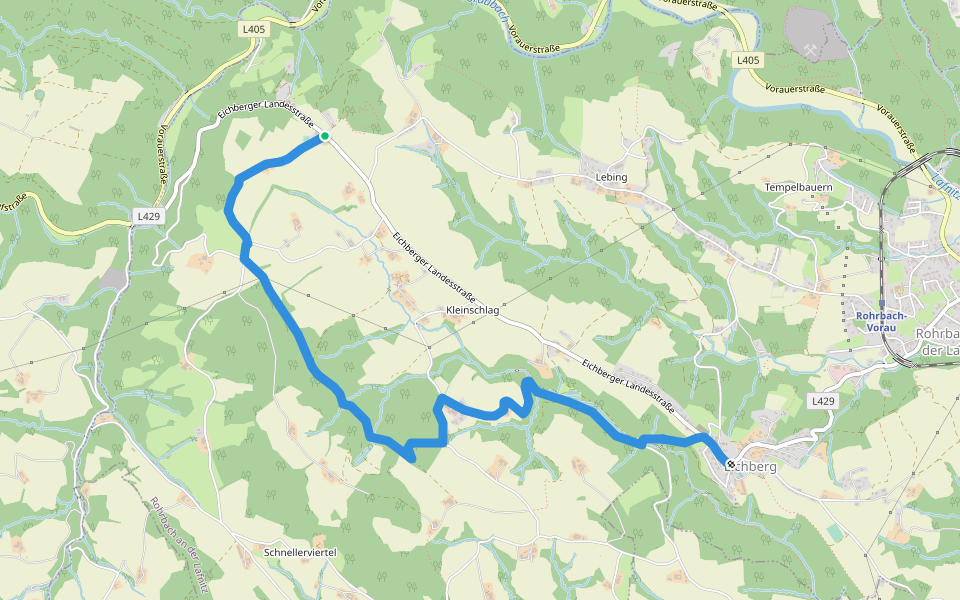 Wanderweg 10 walking route map in Kleinschlag
