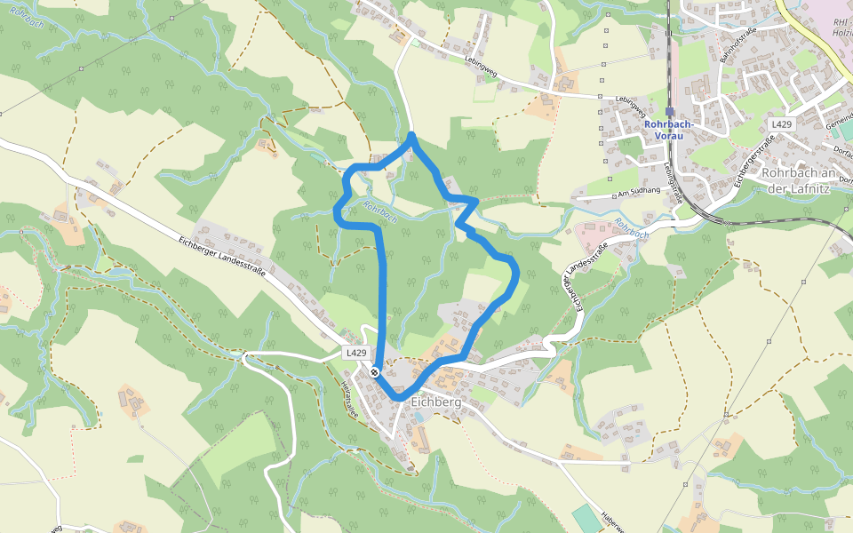 Wanderweg 6 walking route map in Rohrbach an der Lafnitz