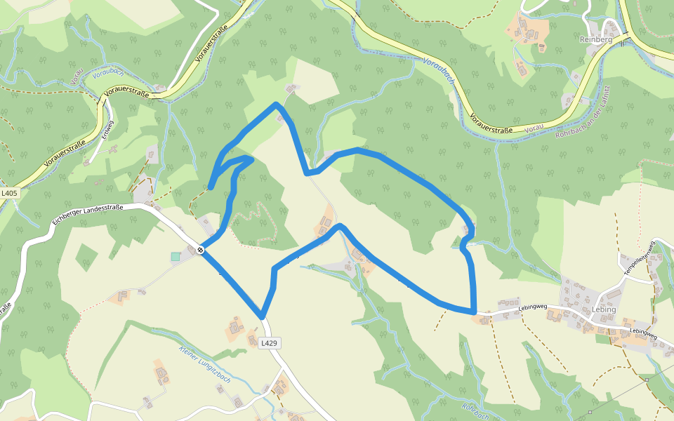 Wanderweg 9 walking route map in Kleinschlag
