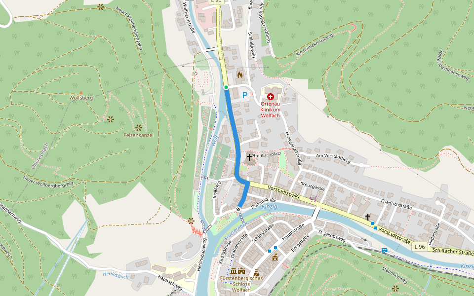 Wolfach Feuerwehrhaus - Wolfach Narrenbrunnen