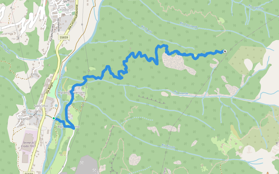G02 - Crodo - Alpe Larone walking route map in Crodo