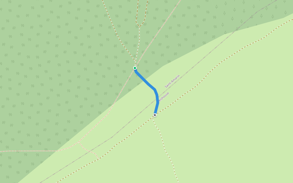 Liaison walking route map in Saint-Amarin