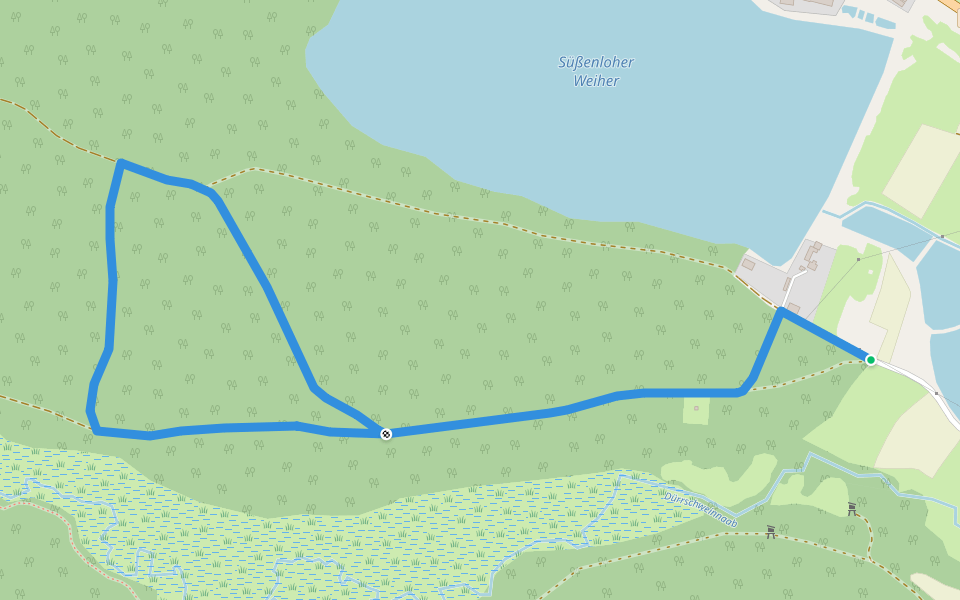 Altenstädter Rundweg A walking route map in Altenstadt an der Waldnaab