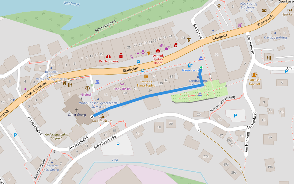 Rundwanderweg 2 - St. Felix walking route map in Neustadt an der Waldnaab