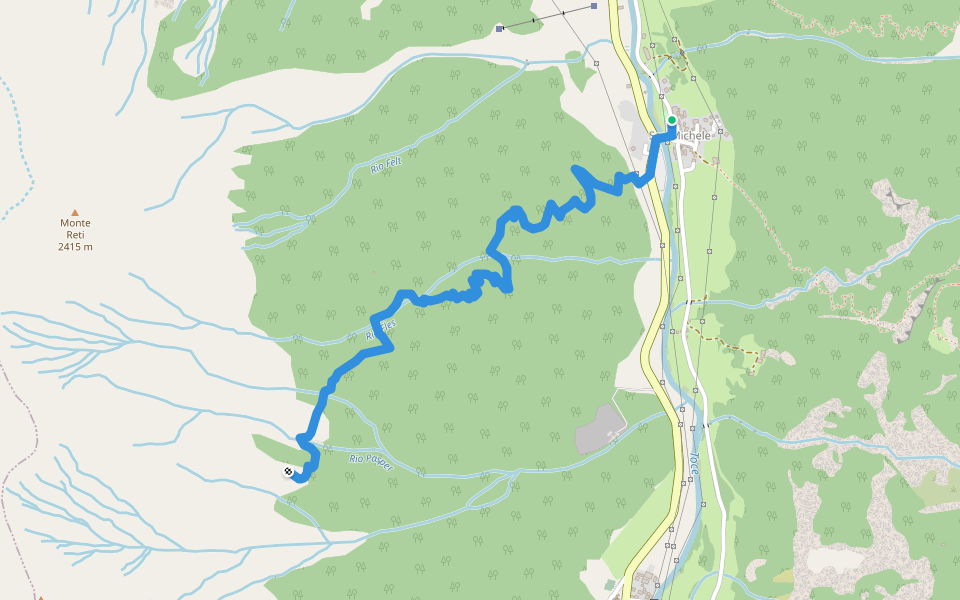 G29 - San Michele - Alpe Matli walking route map in San Michele