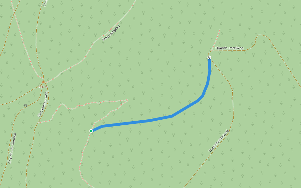 Liaison Disque jaune - Anneau bleu Disque jaune walking route map in Rouffach