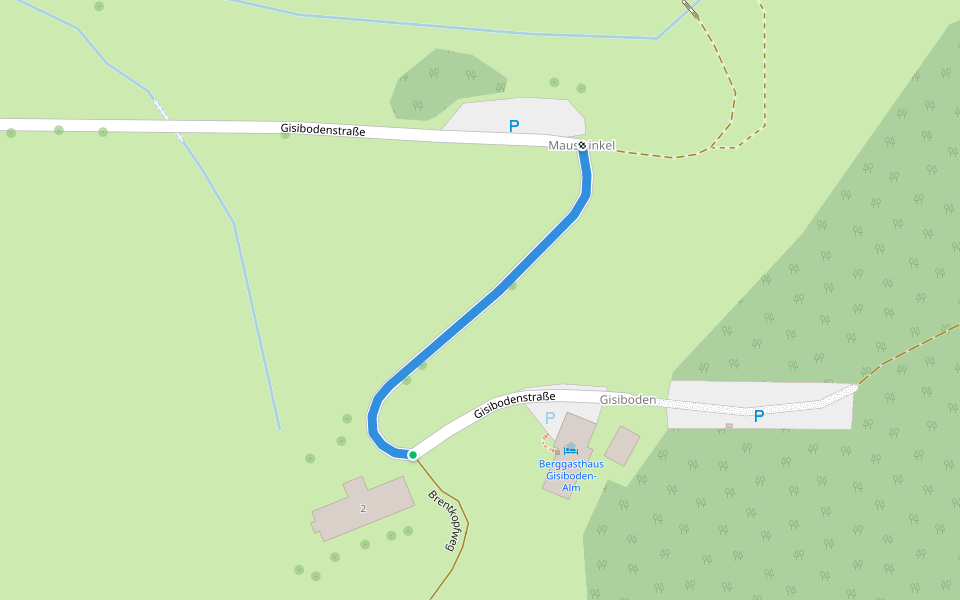 Gisiboden - Mauswinkel walking route map in Todtnau