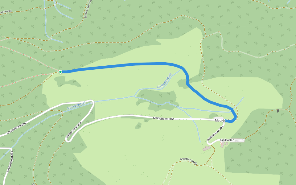 Mausköpfle - Mauswinkel walking route map in Todtnau
