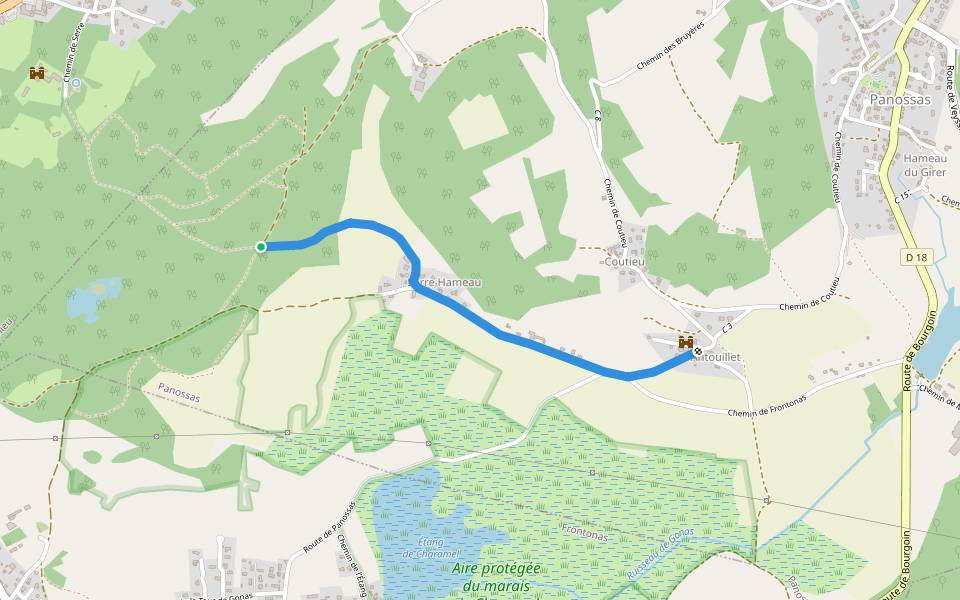PR walking route map in Panossas