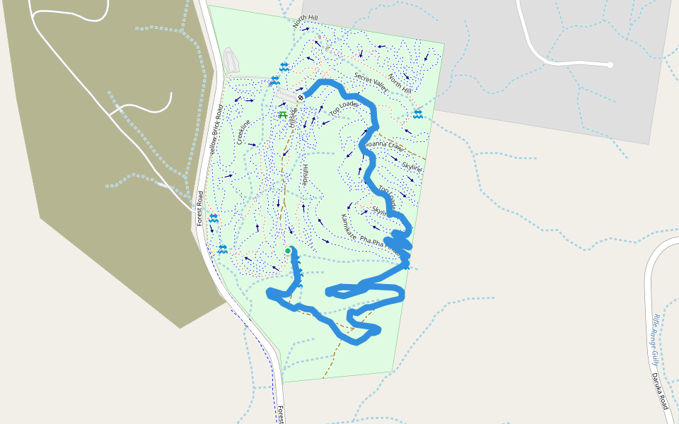 Yuundu Warruwi Cultural Trail - South Ridge Loop walking route map in North Tamworth
