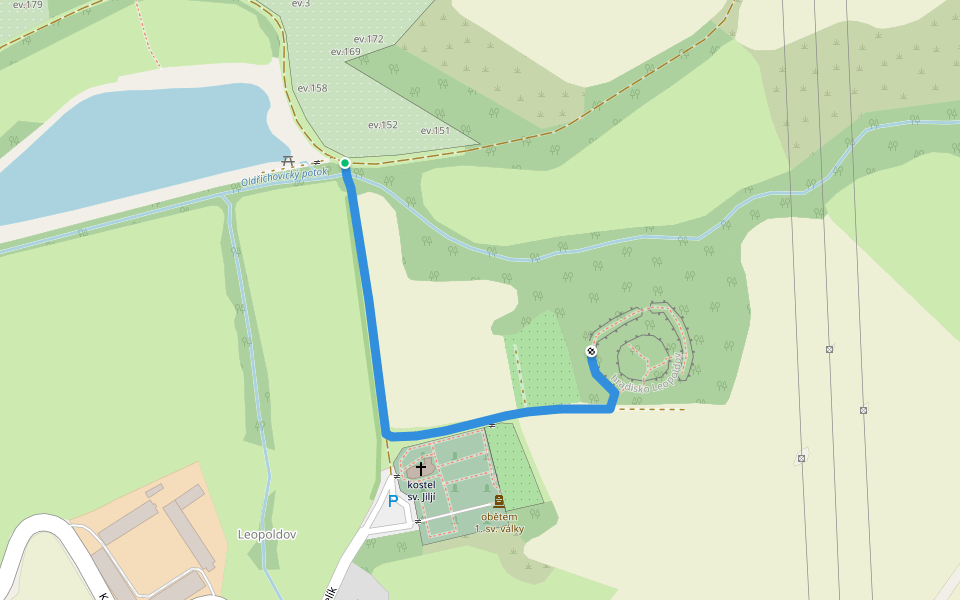 [Č] Stezky napajedelských emirátů walking route map in Pohořelice