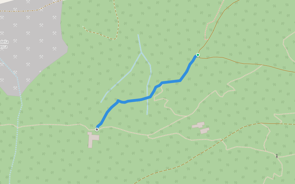 C03B - Fontana verda - Pianasca, cippo walking route map in Villadossola