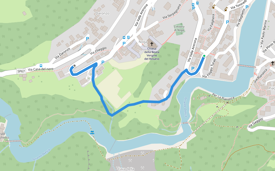 C03D - Falghera - Barco - Daronzo walking route map in Villadossola