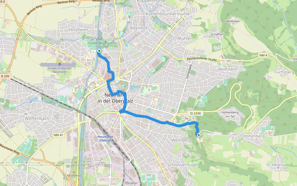 Contemplatio Neumarkt - Freystadt Etappe 1 walking route map in Neumarkt in der Oberpfalz