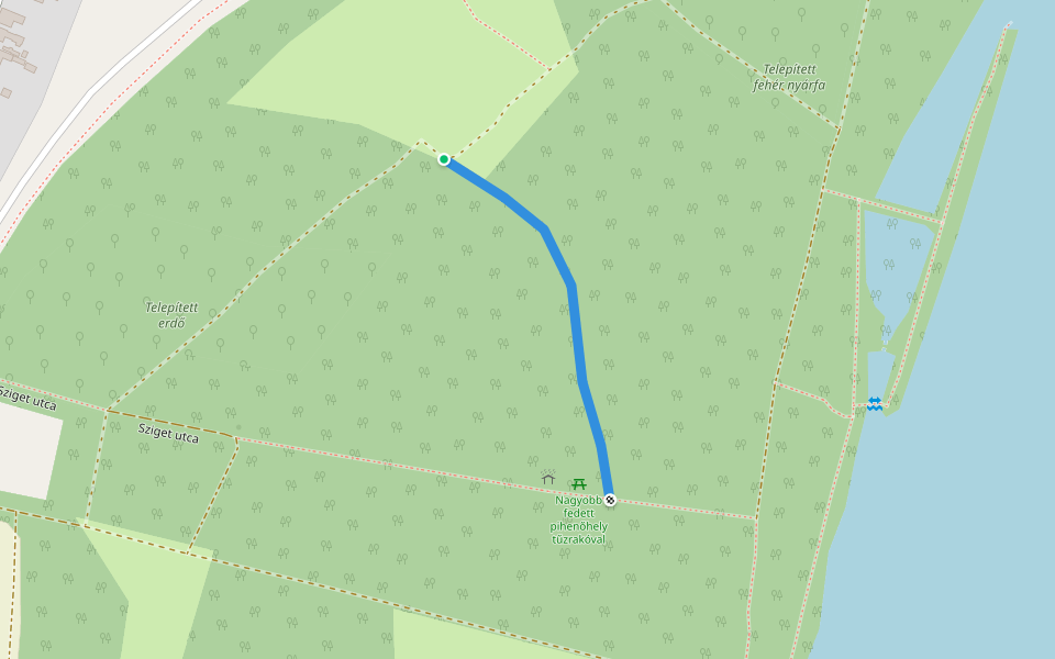 Erdei torna pálya walking route map in Érd