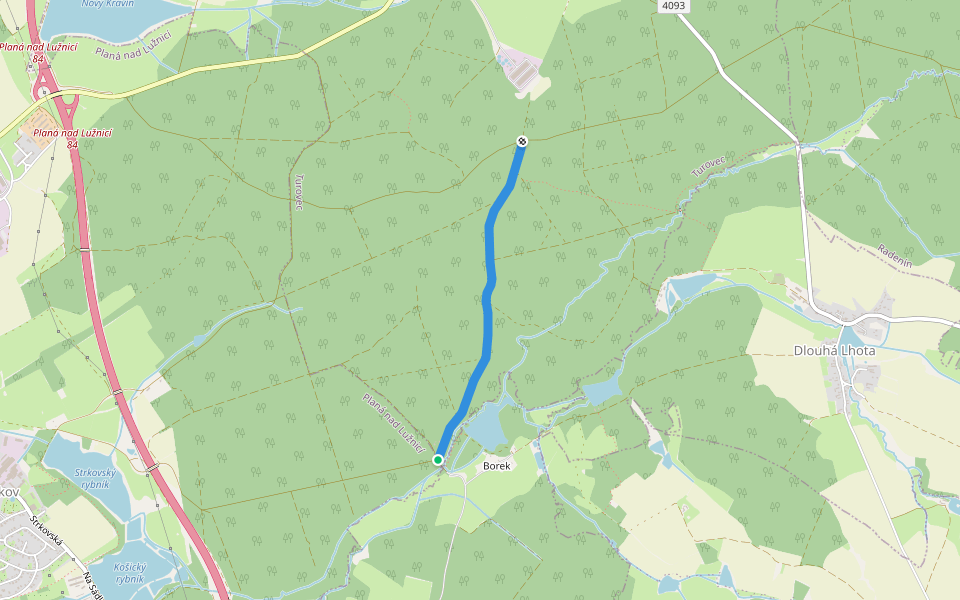 [Z] Strakačov - Kavecko walking route map in Turovec