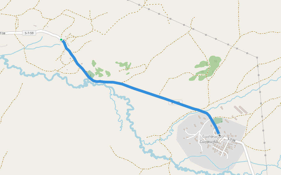 Zuygaghbyur – Hartashen walking route map in Zuygaghbyur