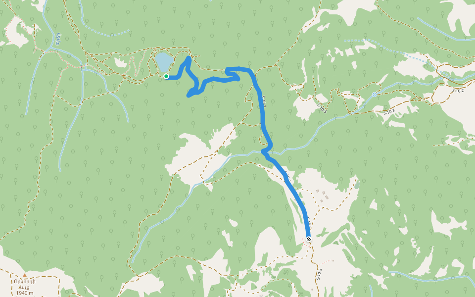 Lake Gosh – Chermakavan walking route map in Hovk