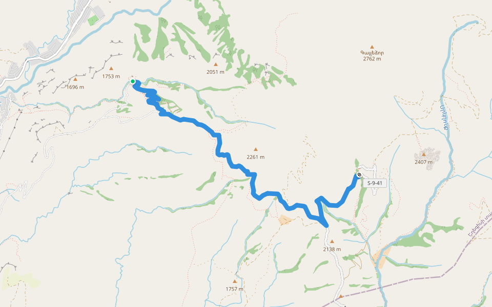 Shativank – Spitakavor walking route map in Shatin