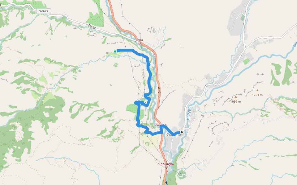 Kishlak – Shatin walking route map in Shatin
