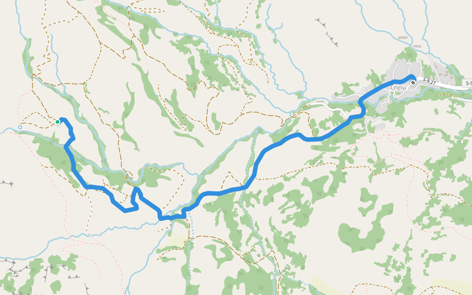 Hors Conservation Area – Hors walking route map in Hors