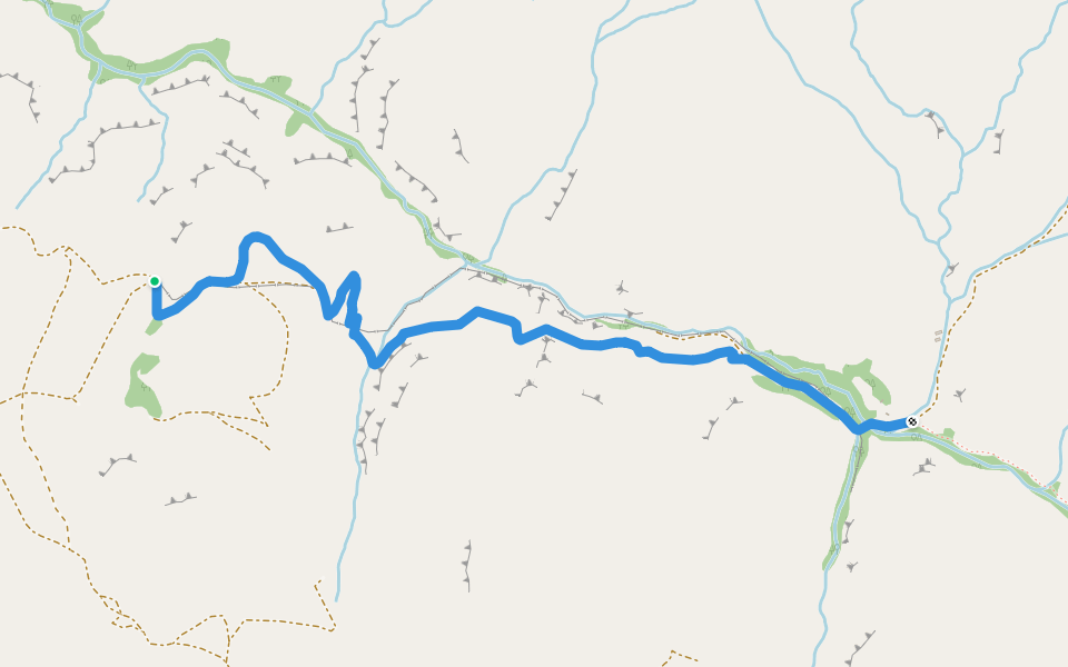 Hin Amaghu – Jafar Grove walking route map in Gnishik