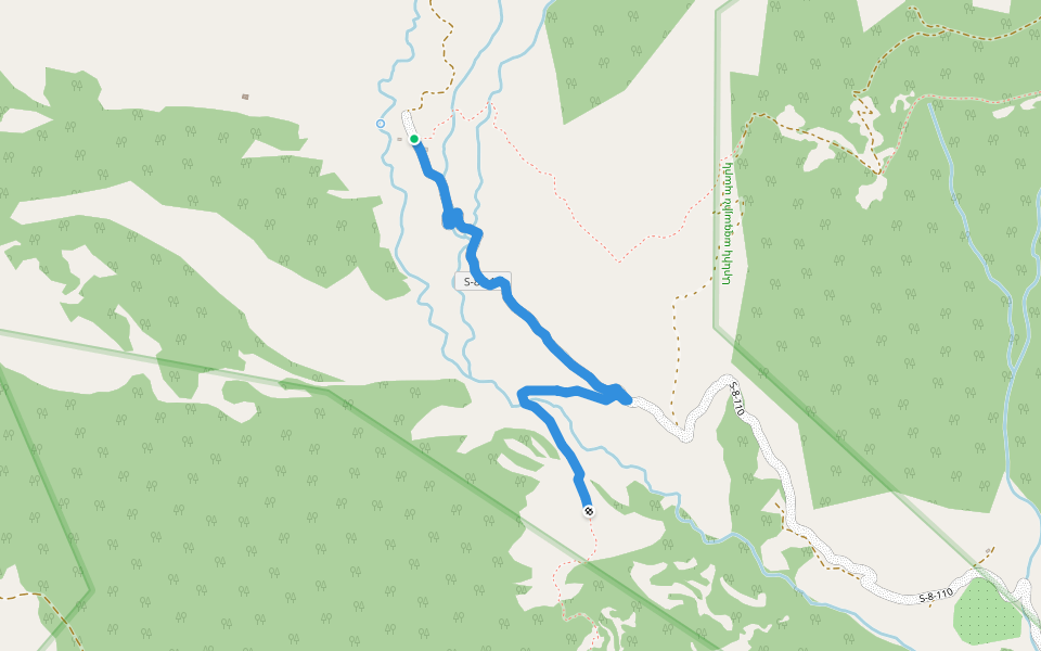 Apkes – Malev walking route map in Vank