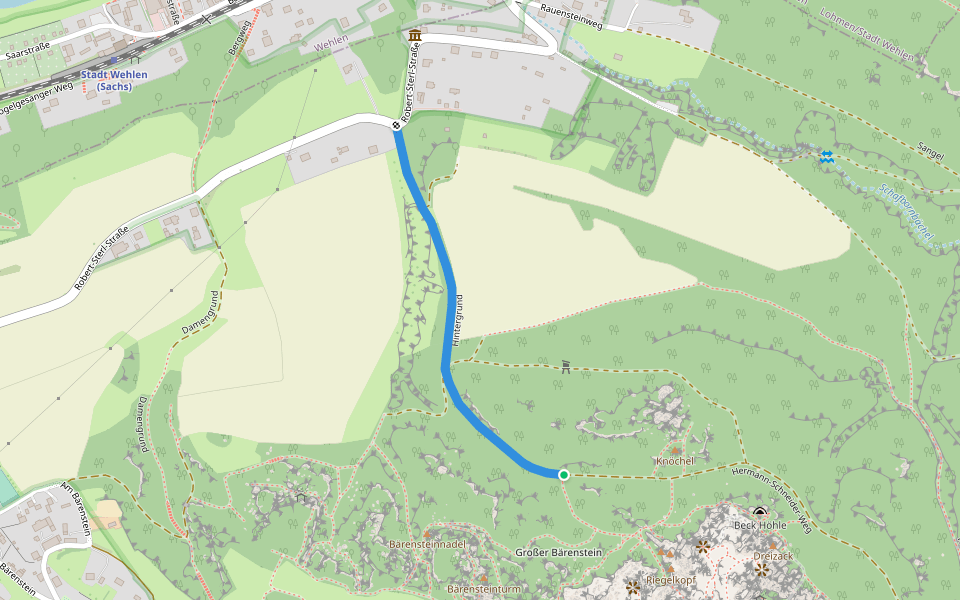 Tk 15 walking route map in Struppen