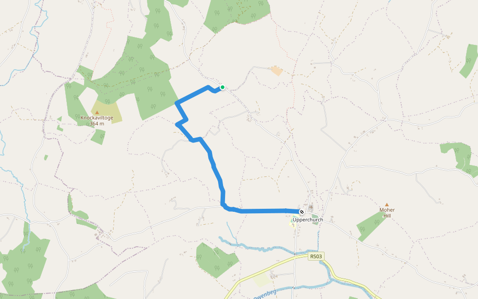 Имонн Нок Петля walking map